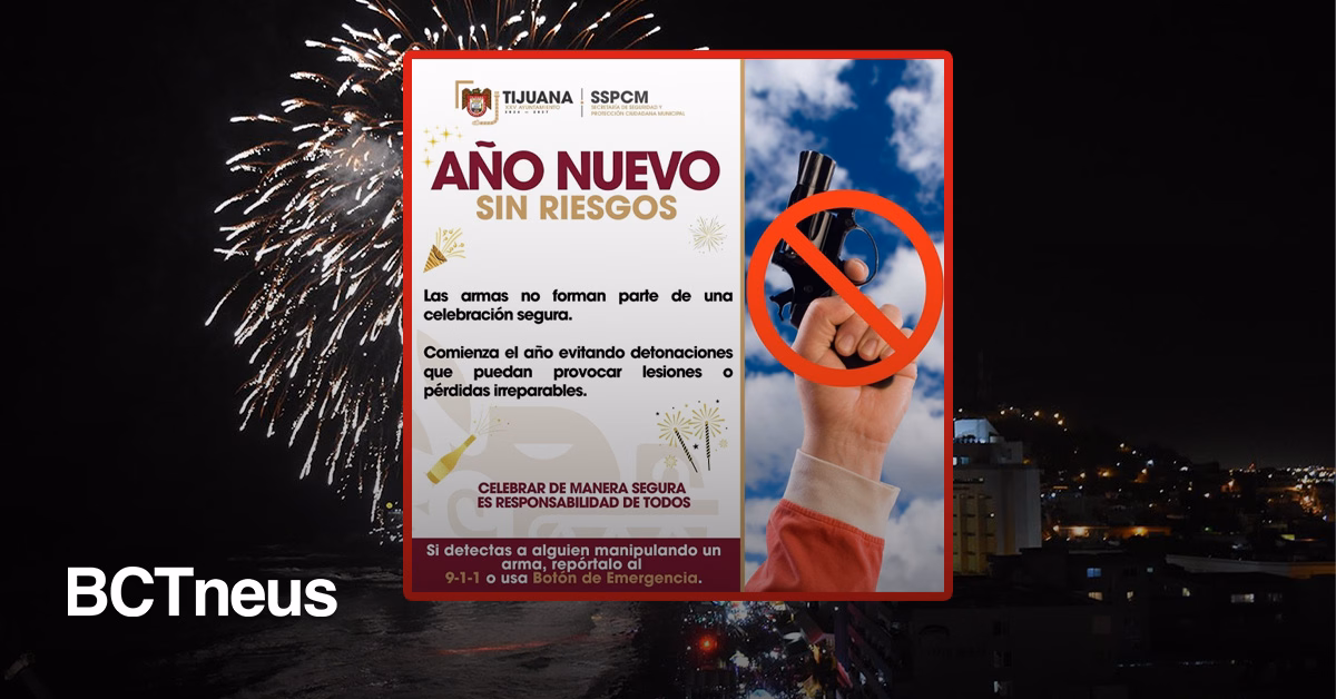 Articulo - Piden a tijuanenses celebrar seguro este año nuevo