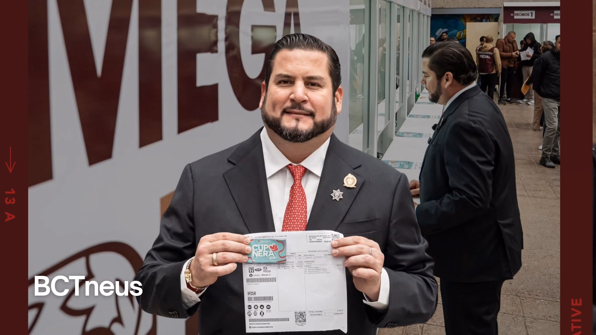 Articulo - Ismael Burgueño paga predial y llama a aprovechar descuentos vigentes