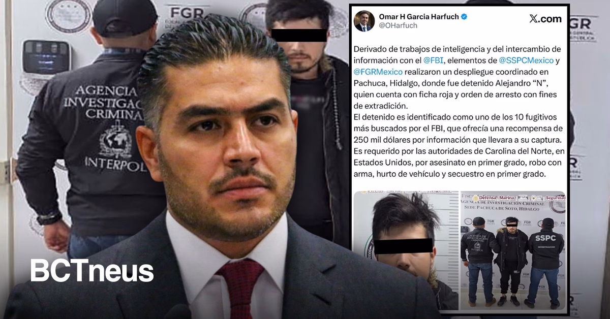 Articulo - Autoridades federales capturan en Pachuca a uno de los fugitivos más buscados por el FBI