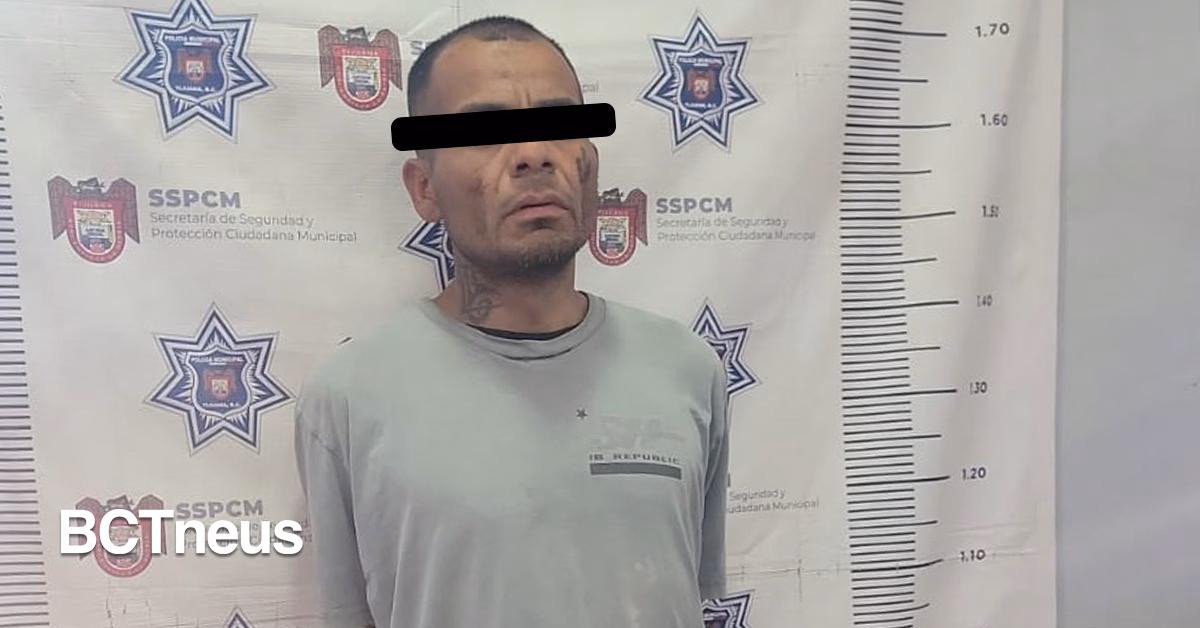 Articulo - Policía Municipal detiene a hombre armado y asegura pistola calibre .40