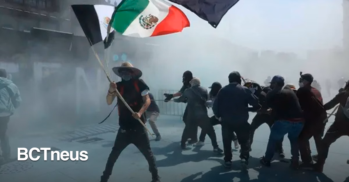 Articulo - Falla el plan de marcha pacífica: la violencia irrumpe en la protesta de la Generación Z