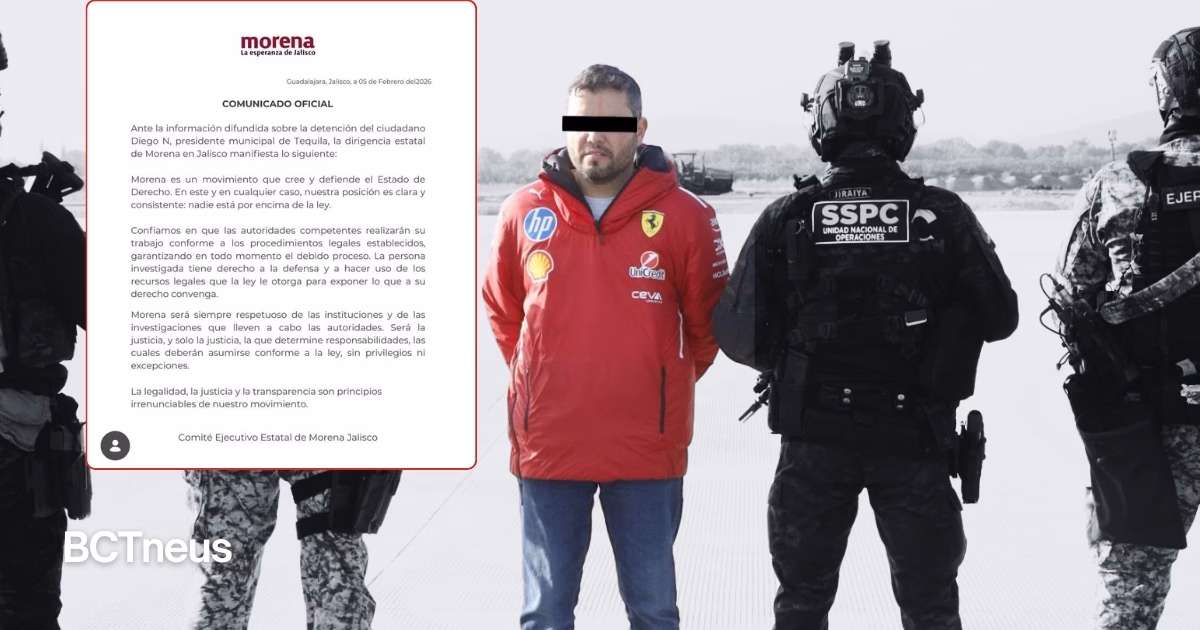 Articulo - "Nadie está por encima de la ley": MORENA Jalisco ante detención del alcalde de Tequila