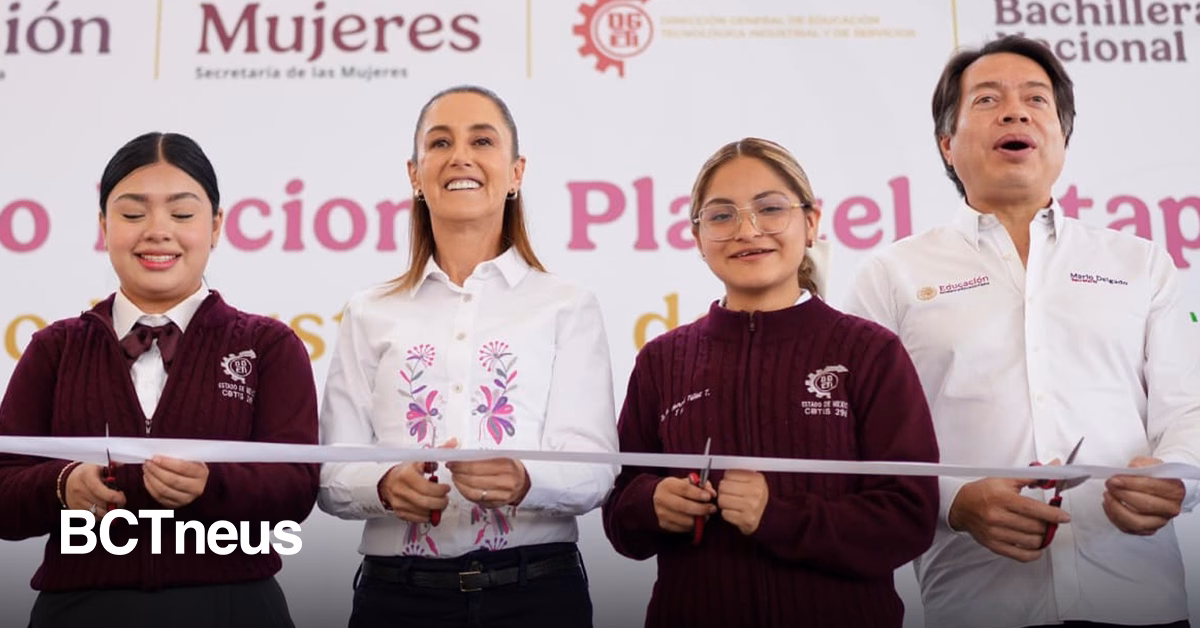 Articulo - Más espacios para estudiar: Sheinbaum inaugura bachillerato en Ixtapaluca