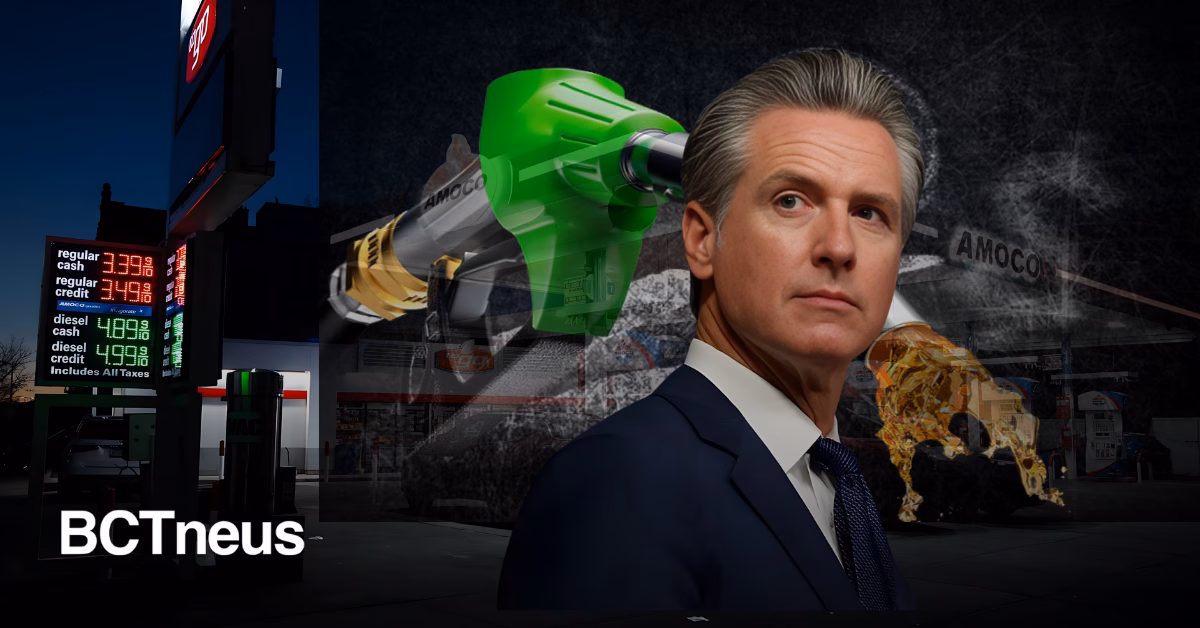 Articulo - Newsom critica a Trump por alza en gasolina tras tensión con Irán