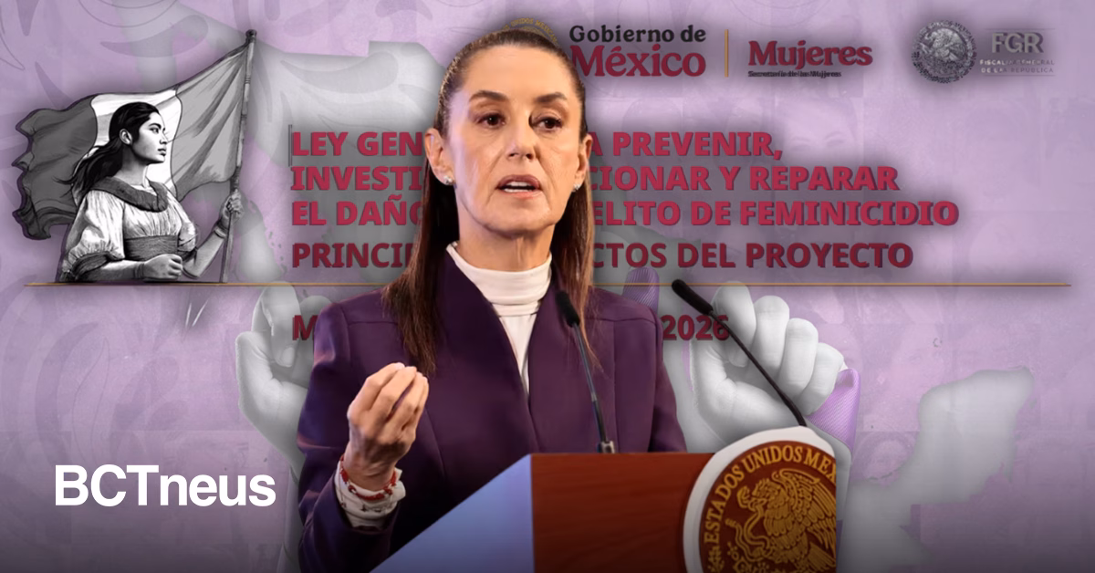 Articulo - Sheinbaum propone ley nacional contra feminicidio con penas de hasta 70 años