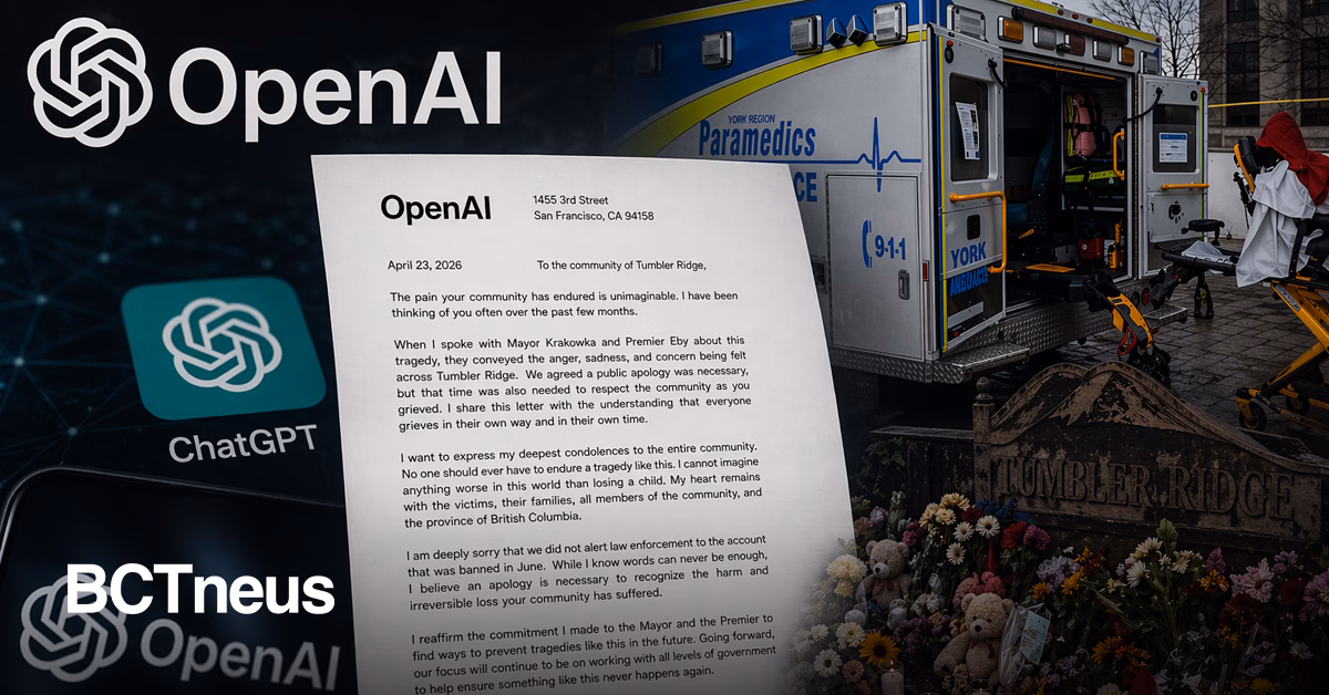 Articulo - Directivo de OpenAI se disculpa por no alertar antes de tiroteo en Canadá que dejó 8 víctimas
