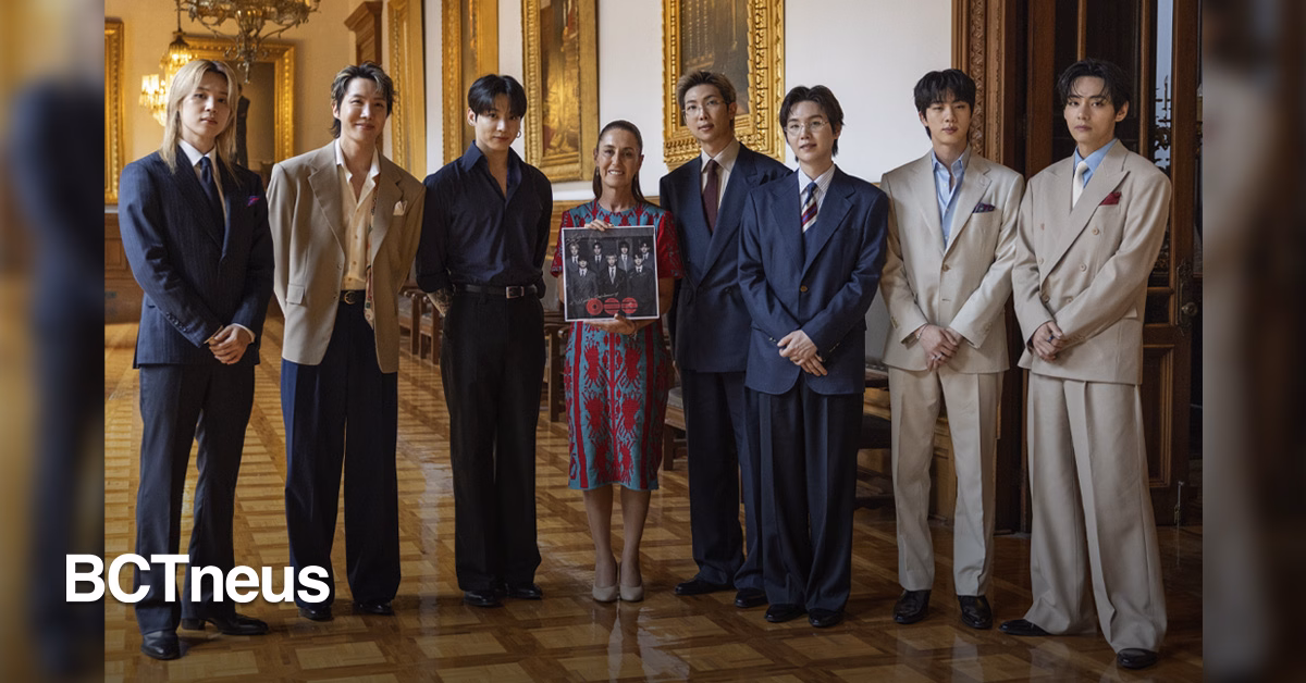 Articulo - Música y valores unen a México y Corea del Sur: Sheinbaum reúne a BTS con 50 mil fans en el Zócalo