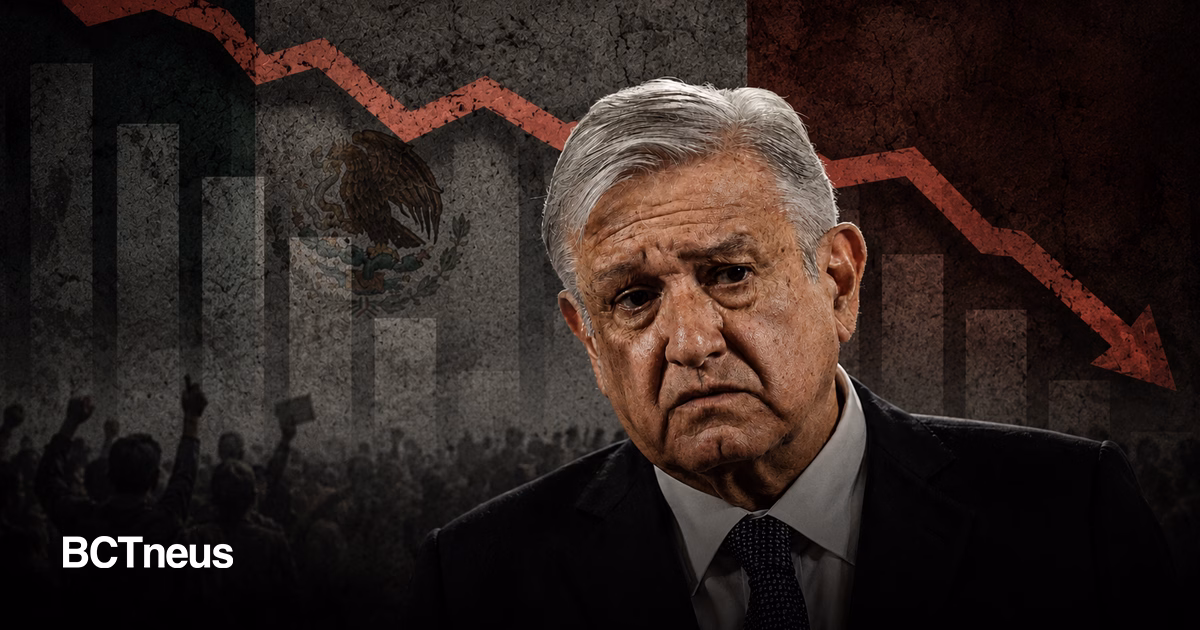 Articulo - Se desploma imagen de AMLO: cae de 65% a 48% en tres meses