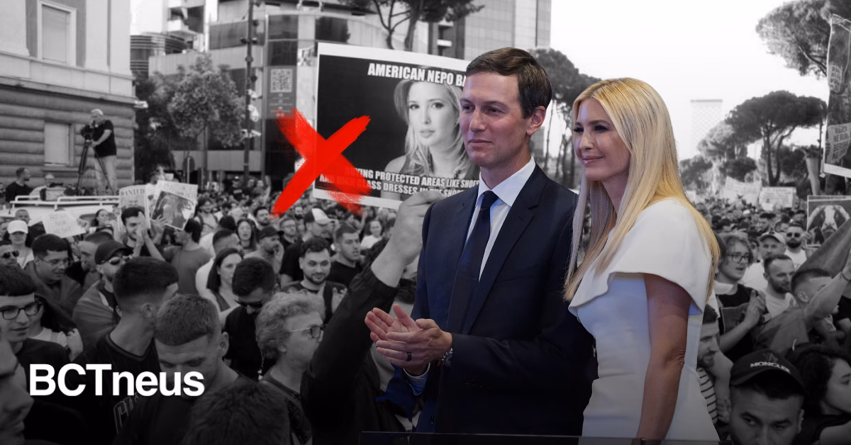 Articulo - Ivanka Trump y Kushner bajo escrutinio: protestas en Albania  los exhiben como corruptos