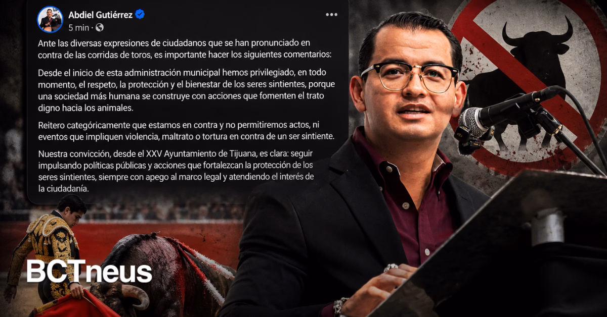Articulo - "No permitiremos actos de maltrato o tortura contra un ser sintiente": Abdiel Gutiérrez sobre corridas de toros