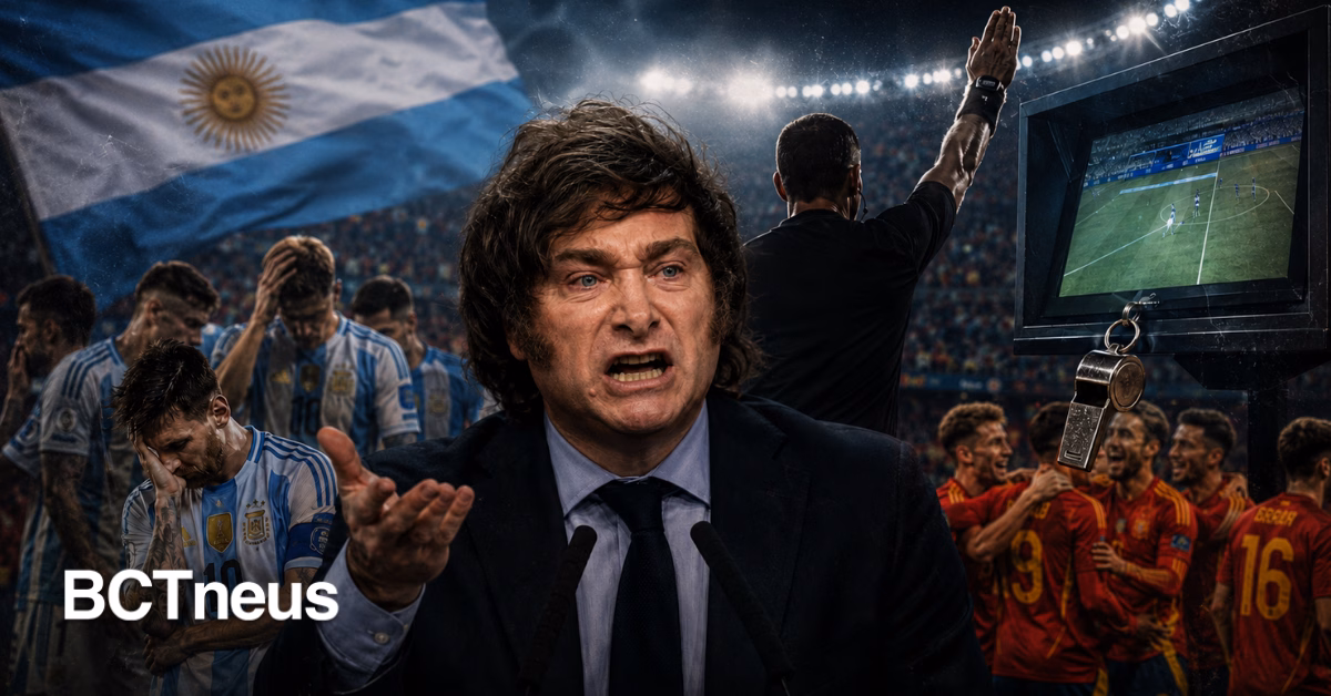 Articulo - Milei culpa al arbitraje por la derrota de Argentina y asegura: "Nos tienen envidia"