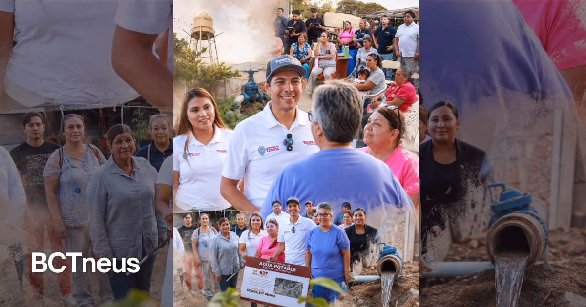 Articulo - Román Cota anuncia obra de 2.8 MDP para llevar agua potable a Lomas del Mirador