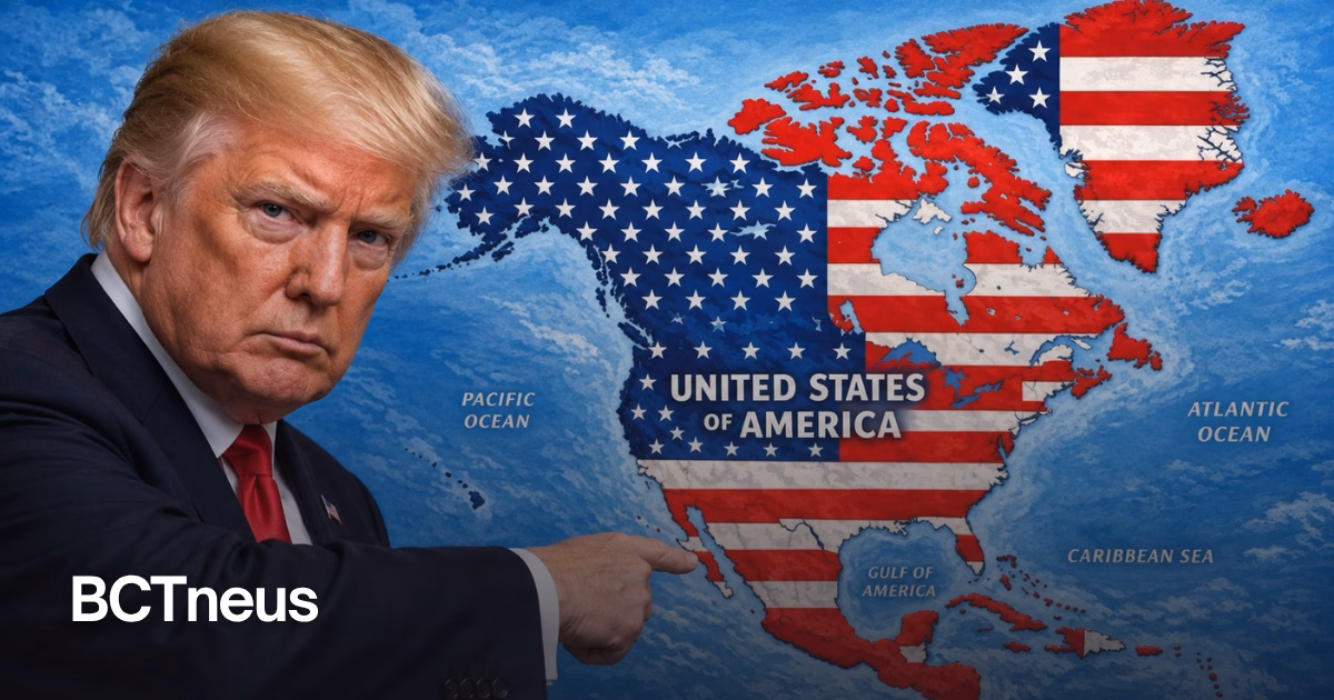 Trump le pone bandera de EU a México y prende fuego a las redes
