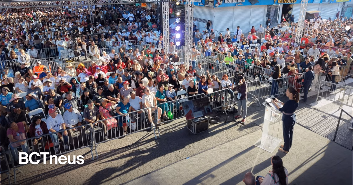 Articulo - Desde Tijuana, Sheinbaum reconoció a la fuerza laboral fronteriza y abandero cobertura social histórica