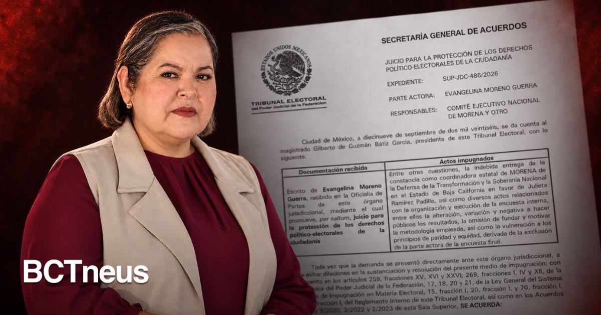 Articulo - Ni siquiera pasó a la ronda final y ahora es motivo de impugnación: Evangelina Moreno cuestiona proceso de Morena