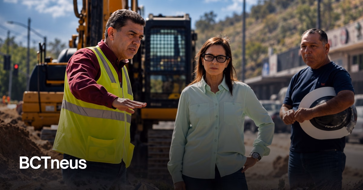 Articulo - A 11 metros bajo tierra,  CESPT rehabilita colector sanitario en Tijuana