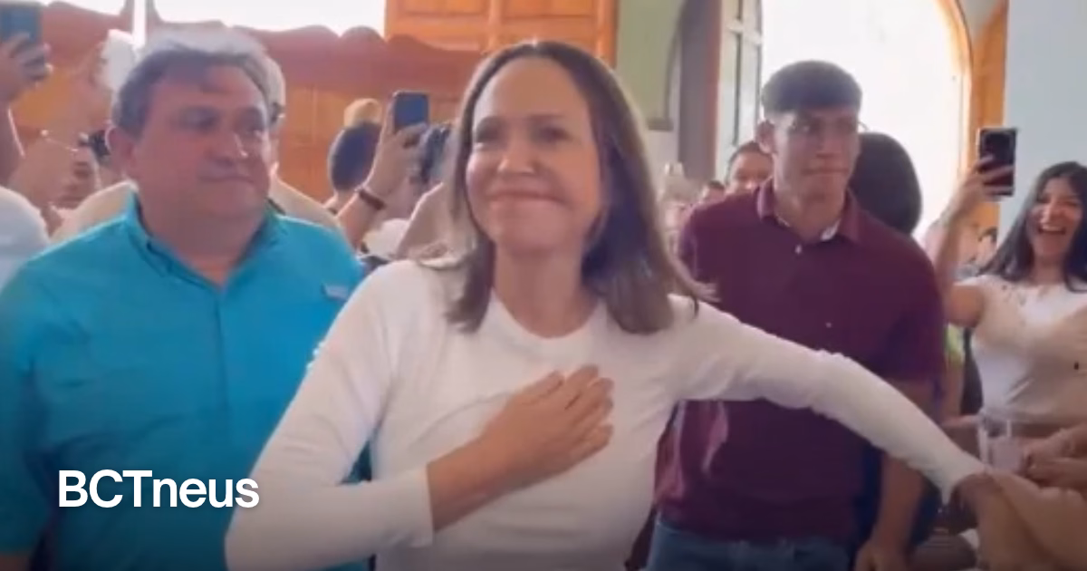 Articulo - María Corina Machado reaparece en una iglesia de Venezuela tras anunciar su regreso